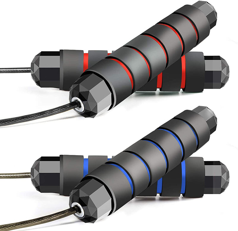 [Australia - AusPower] - DREAM&GLAMOUR Jump Rope Skipping Rope for Rope Skipping, Speed Jump Rope for Exercise Jump Ropes for Fitness for Kids and Adults 2Packs 