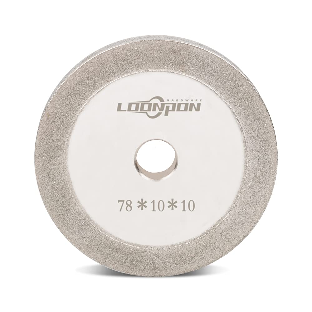 [Australia - AusPower] - 3 Inch Electroplated Diamond Grinding Wheel for Carbide File Milling Cutter Grinder Disc 150 Grit with 3/8" Bore 78x10x10mm 