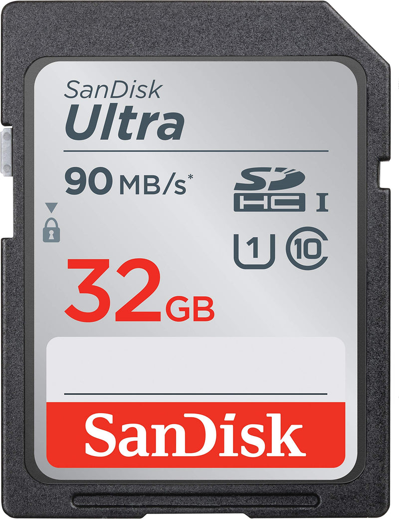 [Australia - AusPower] - SanDisk 32GB Ultra SDHC UHS-I Memory Card - 90MB/s, C10, U1, Full HD, SD Card - SDSDUNR-032G-GN6IN 