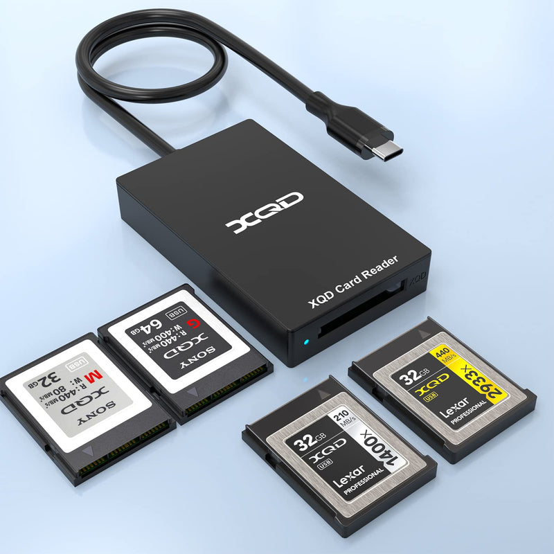 [Australia - AusPower] - 【Upgraded Version】USB C XQD Card Reader, Rocketek XQD Reader Compatible with Sony G/M Series USB Mark XQD Card, Lexar 2933x/1400x USB C Mark XQD Card for Windows/Mac OS. Type C XQD Memory Card Reader 