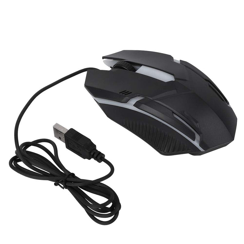 [Australia - AusPower] - MS11 Wired Mouse 1600DPI Wired Game Mouse Backlight USB Mouse Ergonomic Gaming Notebook Office Gamer Mouse Mice 4 Buttons +1 Wheel for Notebook, PC, Laptop, Computer 
