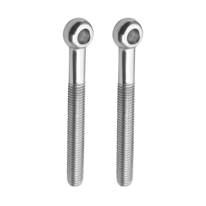 [Australia - AusPower] - MroMax M10 x 90mm Machinery Shoulder Swing Lifting Eye Bolt 304 Stainless Steel Metric Thread 2pcs M10*90 