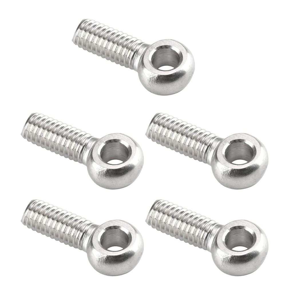 [Australia - AusPower] - MroMax M6 x 20mm Machinery Shoulder Swing Lifting Eye Bolt 304 Stainless Steel Metric Thread 10pcs M6*20 