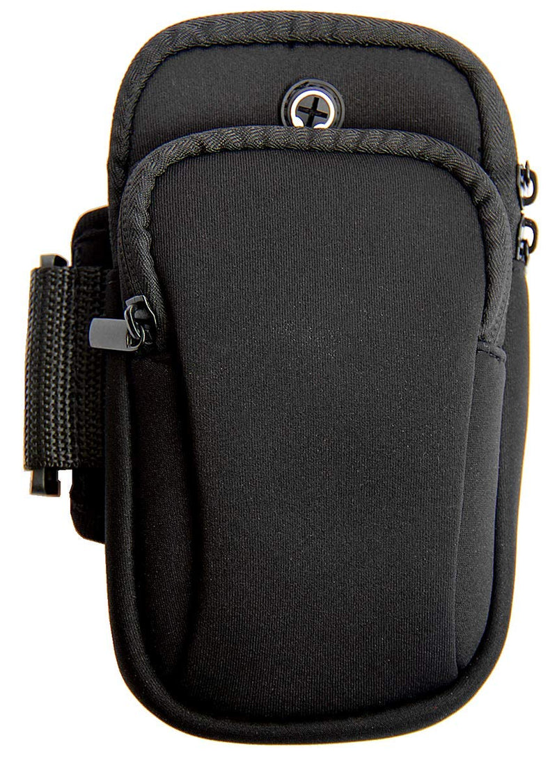 [Australia - AusPower] - Naolewa96 Double Pouch Holder Arm Band/Package/Bag Used in Running/Sports/Workout/Outdoors/Travel.Fit for All Below 6.0 Inch Cellphone Mp3 and Other Things.(Free of Cost a Waterproof Running Belt). 