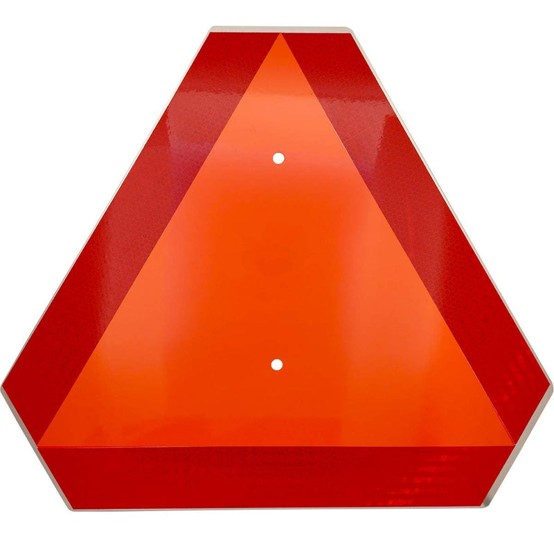 [Australia - AusPower] - Orange Golf Cart Triangle Sign,Aluminum,Slow Moving Vehicle Sign,14"x16"40-Mil Thick Diamond Grade Reflective for Golf Cart aluminum_5052 