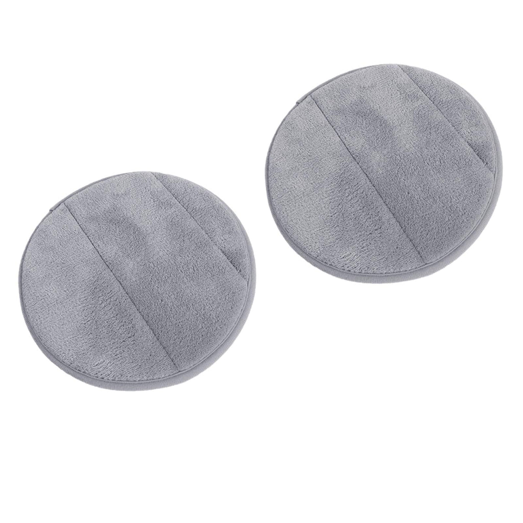 [Australia - AusPower] - 2Pcs Portable Round Computer Wrist Elbow Rest Pad, AUHOKY Upgraded Thickened Cotton Keyboard Elbow Pad, Premium Arm Support Mat for Office Table Desktop Working Gaming-Less Strain (9.8 Inch) (Gray) Gray 