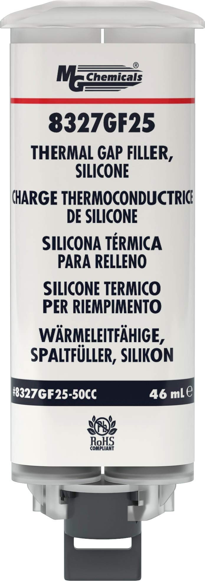 [Australia - AusPower] - MG Chemicals 8327GF25 - Liquid Thermal Gap Filler, Silicone, 46mL Dual Pneumatic Cartridge, 