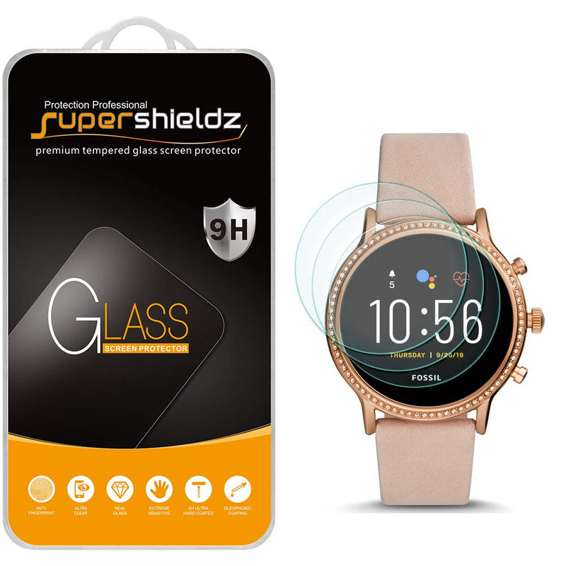 [Australia - AusPower] - (3 Pack) Supershieldz Designed for Fossil Gen 5 Smartwatch Julianna HR Tempered Glass Screen Protector, Anti Scratch, Bubble Free 