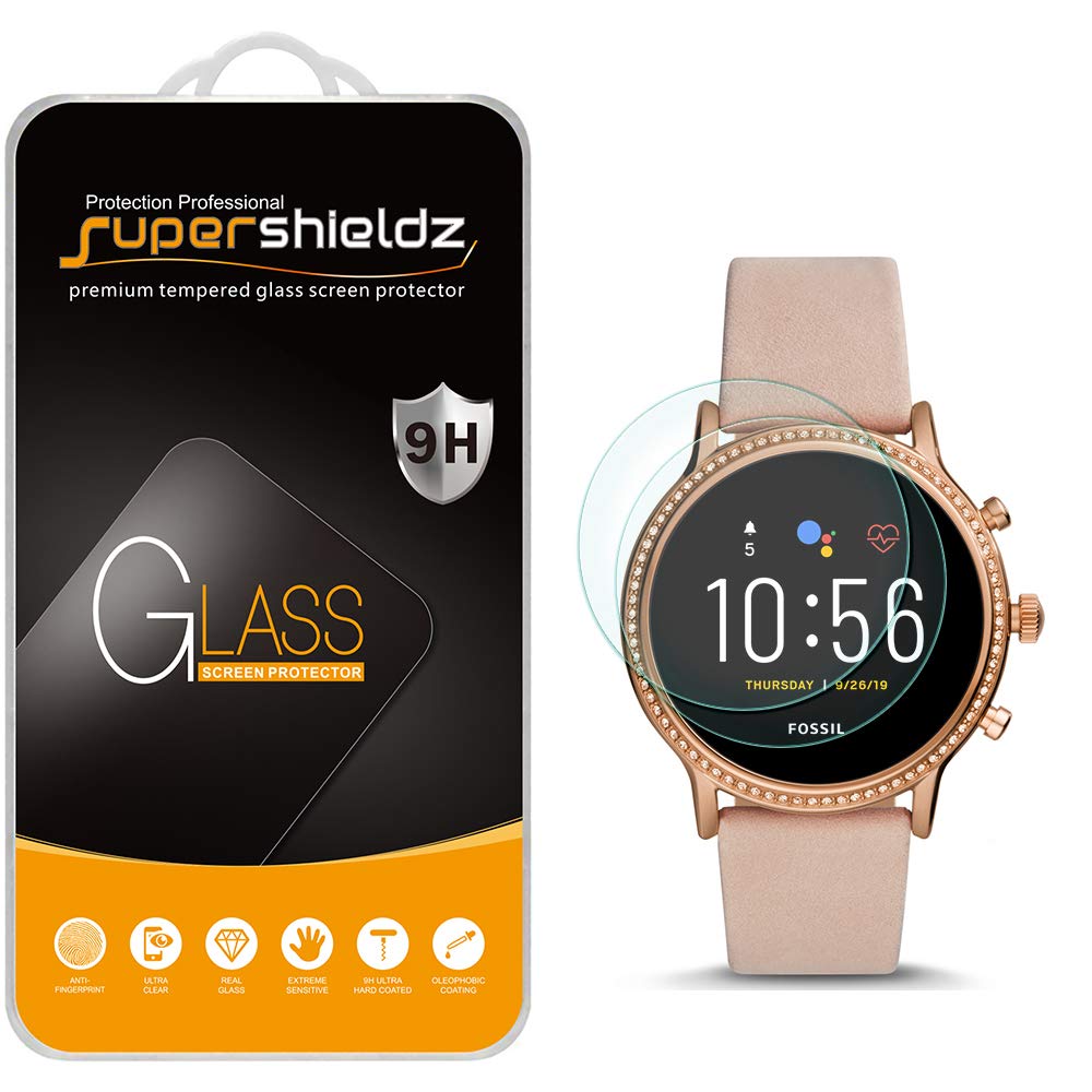 [Australia - AusPower] - (2 Pack) Supershieldz Designed for Fossil Gen 5 Smartwatch Julianna HR Tempered Glass Screen Protector, Anti Scratch, Bubble Free 