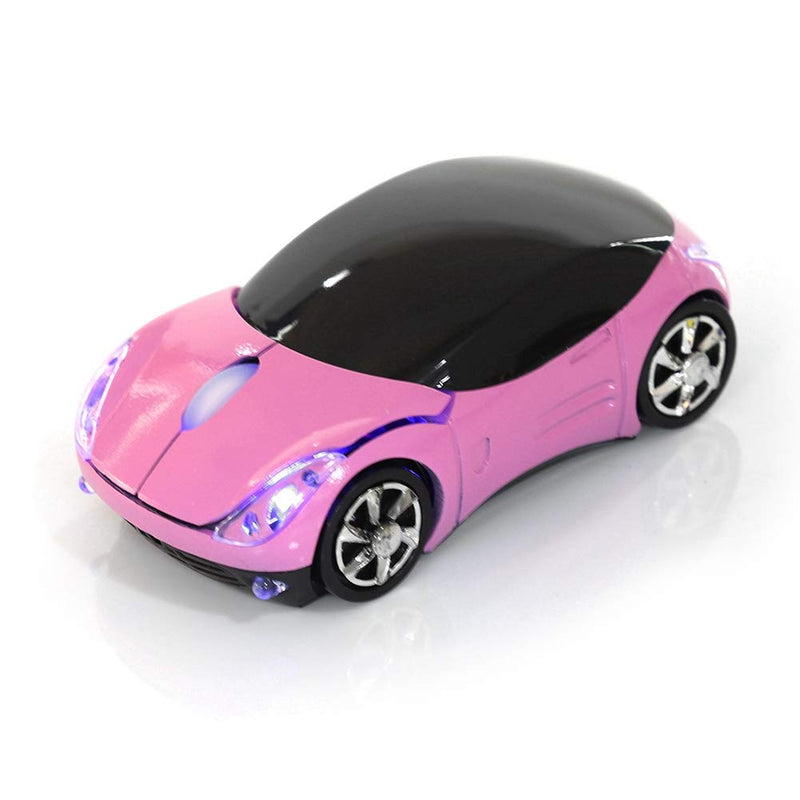 [Australia - AusPower] - Wireless Mouse, 2.4G Wireless Mouse Bluetooth Optical Mouse 1600DPI for Mac/ME/Windows PC/Tablet Gaming Office, 10m Wireless Transmission, Equipped with a Receiver Storage(Pink) 