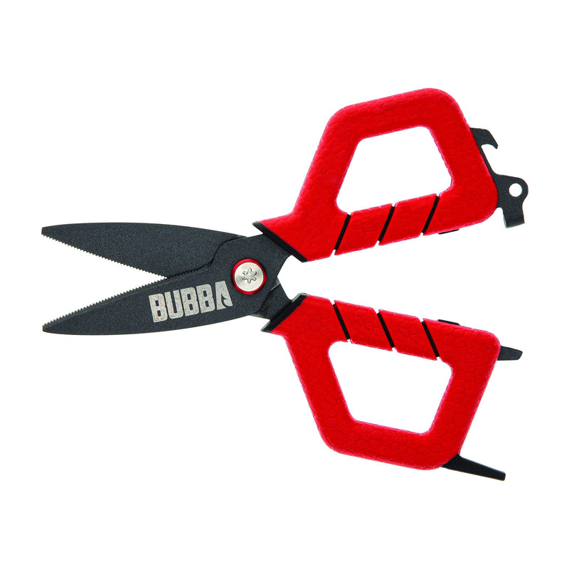 [Australia - AusPower] - BUBBA Shears with Non-Slip Grip Handles, Multi-Functional and Durable Design to Easily Cut through any Fishing Line Small 