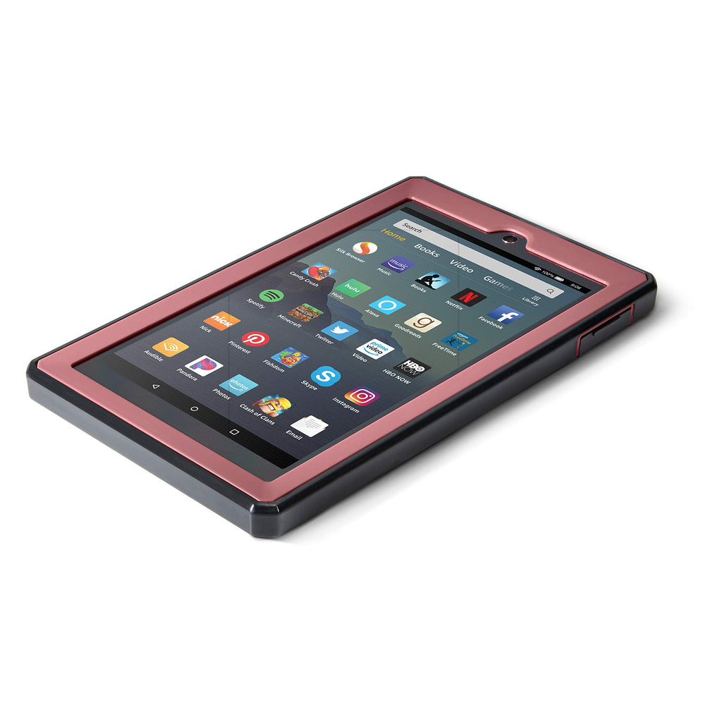 [Australia - AusPower] - Nupro Heavy Duty Shock-Proof Standing Cover with Screen Protector For Fire 7 Tablet, Plum 