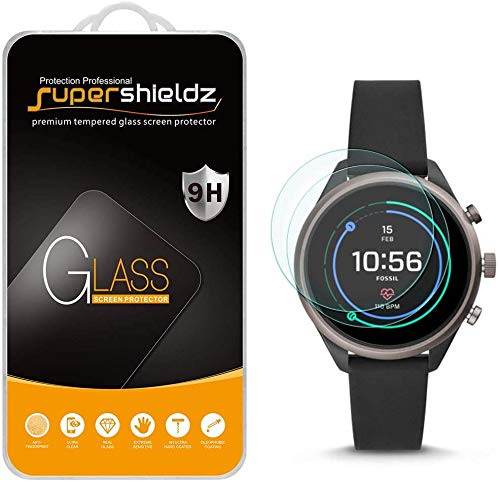 [Australia - AusPower] - (2 Pack) Supershieldz Designed for Fossil Sport Smartwatch 43mm (Gen 4) Tempered Glass Screen Protector, 0.33mm, Anti Scratch, Bubble Free 