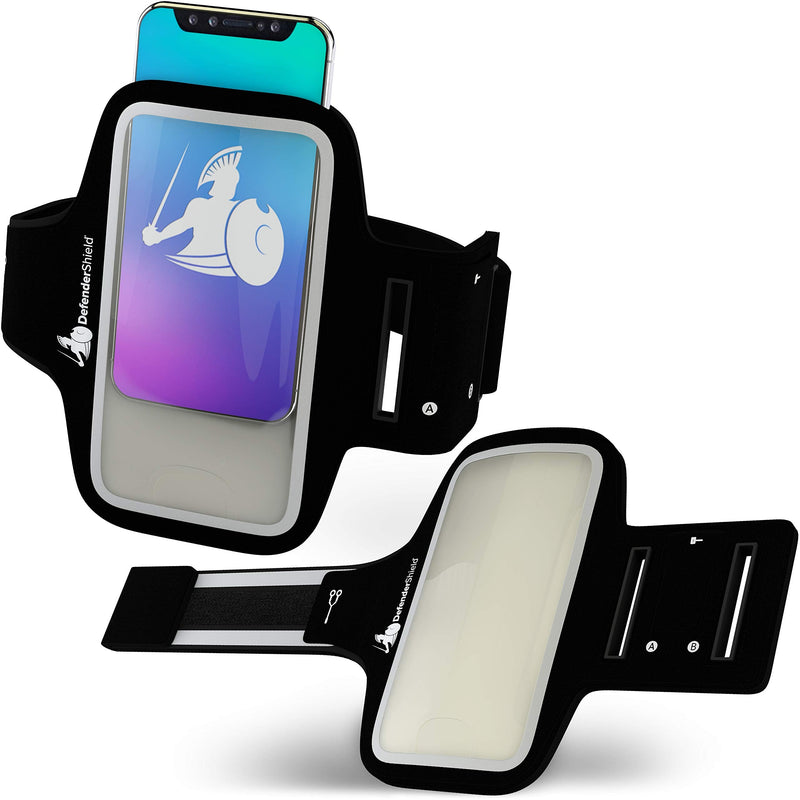 [Australia - AusPower] - DefenderShield EMF & 5G Radiation Protection Armband - Cell Phone Running Armband for Sports & Exercise - Universal & Adjustable w/ Key Holder 