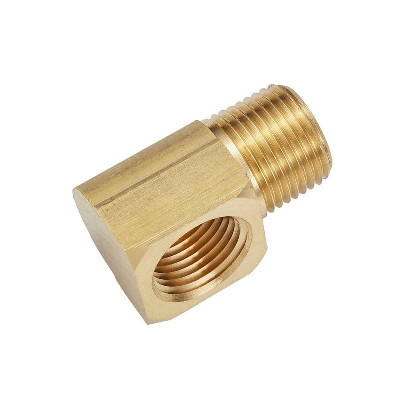 [Australia - AusPower] - Litorange 2 PCS Metals Brass Pipe Fitting 90 Degree Barstock Street Elbow 3/8" NPT Male Pipe x 3/8" NPT Female Pipe 