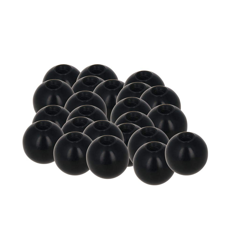 [Australia - AusPower] - Othmro 25pcs Thermoset Ball Knob M5 Female Thread Machine Handle 20mm Diameter Smooth Rim 