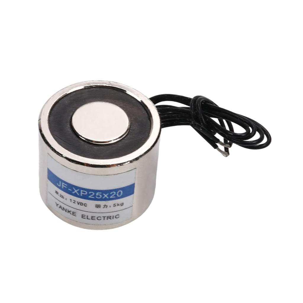 [Australia - AusPower] - Fielect DC 12V 5Kg Electric Lifting Magnet Electromagnet Solenoid Lift Holding Circular Suction-Cup Electrical 1Pcs 