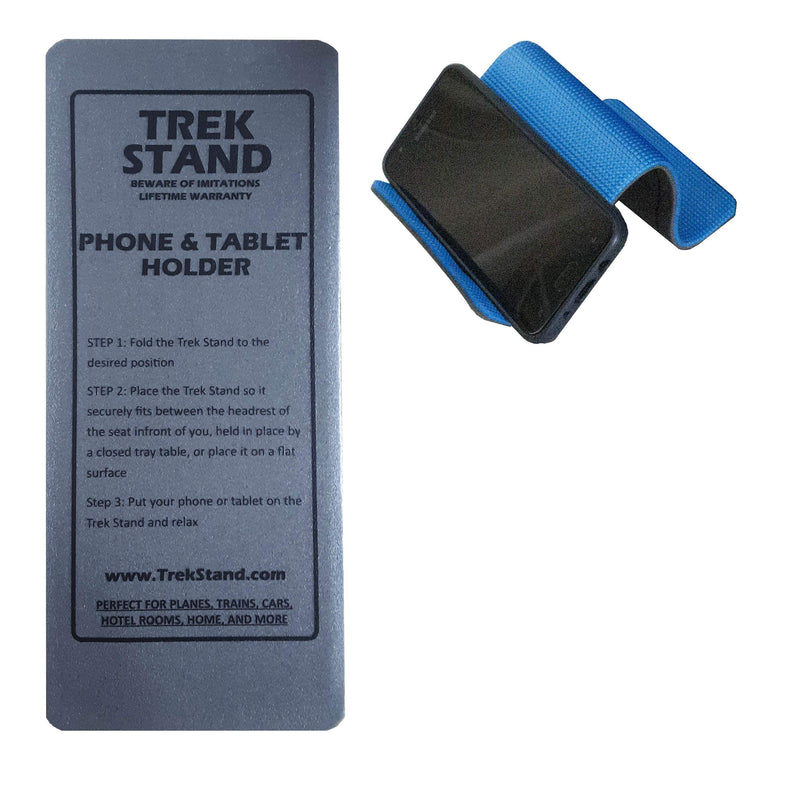 [Australia - AusPower] - Trek Stand Hands Free Universal Cellphone Holder for Air Travel, Hotel, Home, Desk, Bed, Kitchen, Video Chatting, Studying, and Cooking. 1 PACK 