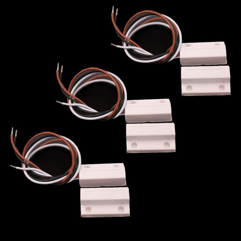 [Australia - AusPower] - 3X Magnetic Reed Switch Normally Open Closed NC NO Door Alarm Window Security/Magnetic Door Switch/Magnetic Contact Switch/Reed Switch,to DC 5V 12V 24V Light White-38 