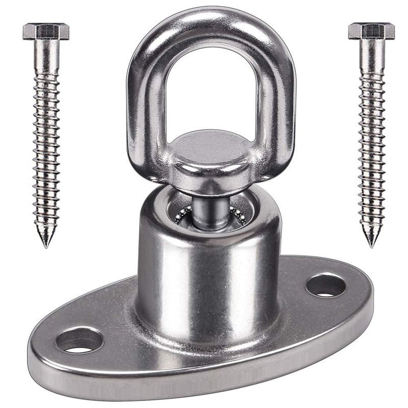 [Australia - AusPower] - SELEWARE Silent Ball Bearing Swing Hangers, Heavy Duty 360° Rotate Swing Swivel Hook for Wooden Playground Yoga Hammock Chair Rope Punching Bag Porch Tire Web Swing Sets, 1200 Capacity 