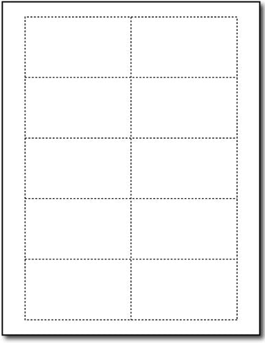 [Australia - AusPower] - Heavyweight White Blank Business Card Paper - 20 Sheets / 200 Business Cards - 80lb Cover / 218 GSM - Inkjet & Laser Printer Compatible - Standard 3.5 x 2 Inches 