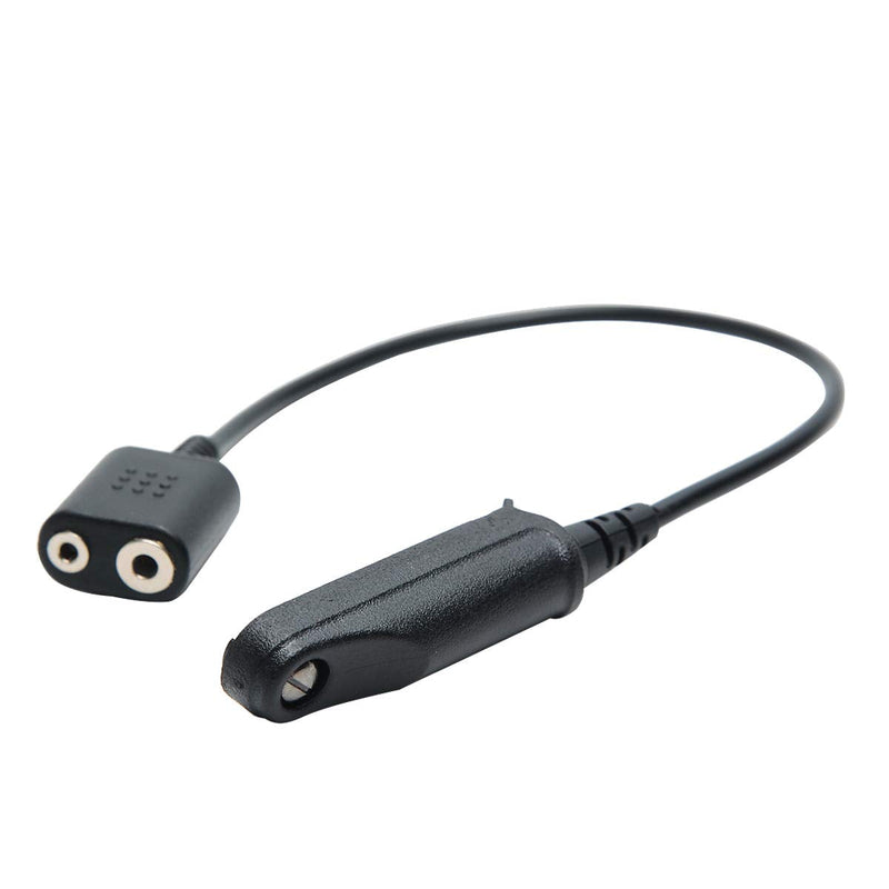 [Australia - AusPower] - Audio Adapter Cable 2 Pin Earphone Speaker Mic for Baofeng UV-9R Plus UV-XR BF-9700 A58 UV-5S GT-3WP Waterproof Radio UV-5R BF-888S Two Way Radio 