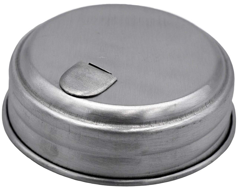 [Australia - AusPower] - Sugar Lid With Flap, Retro Style, for Pouring, Shaking, Dispensing Sugar by Mason Jar Lifestyle (2 Pack, Regular Mouth) Aluminum 