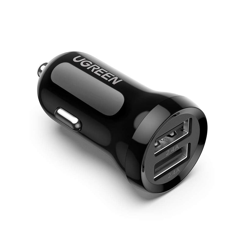 [Australia - AusPower] - UGREEN Car Charger Adapter 4.8A- 12V USB Car Charger, Cigarette Lighter Adapter Mini Car Phone Charger Compatible with iPhone 13/12/11/XS/XR/iPad Pro/Air/Mini, Galaxy S21/S20/S10/Note 20, Pixel 5/5a/4 