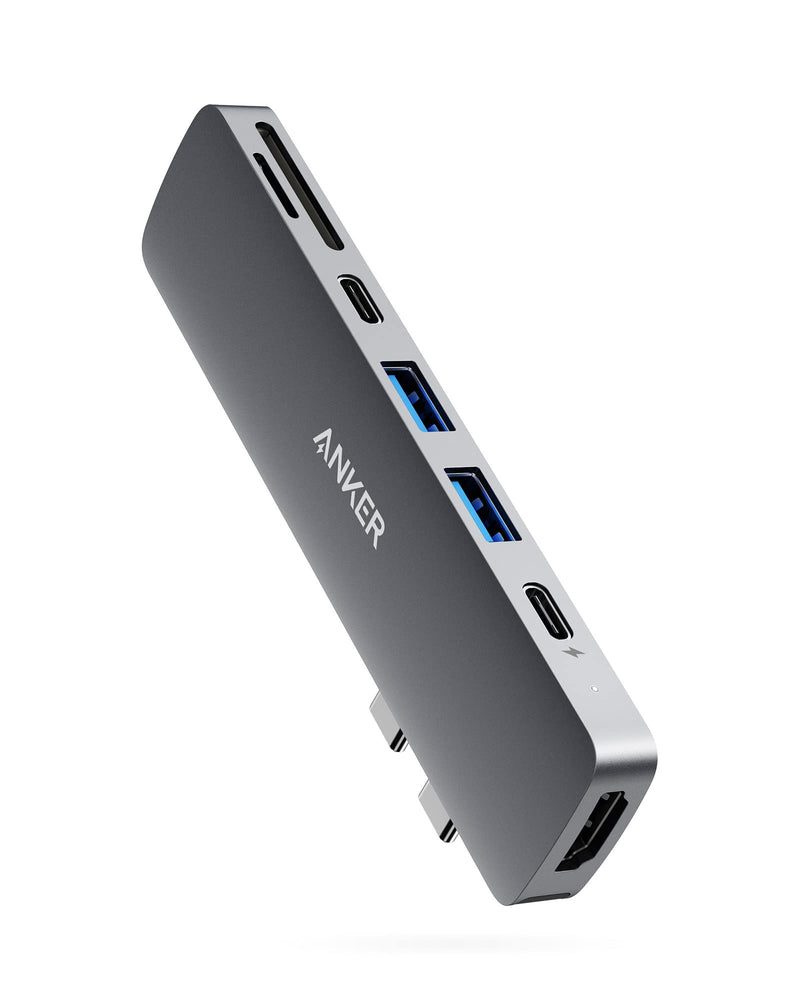 [Australia - AusPower] - Anker USB C Hub for MacBook, PowerExpand Direct 7-in-2 USB C Adapter Compatible with Thunderbolt 3 USB C Port, 100W Power Delivery, 4K HDMI, USB C and 2 USB A Data Ports, SD and microSD Card Reader 