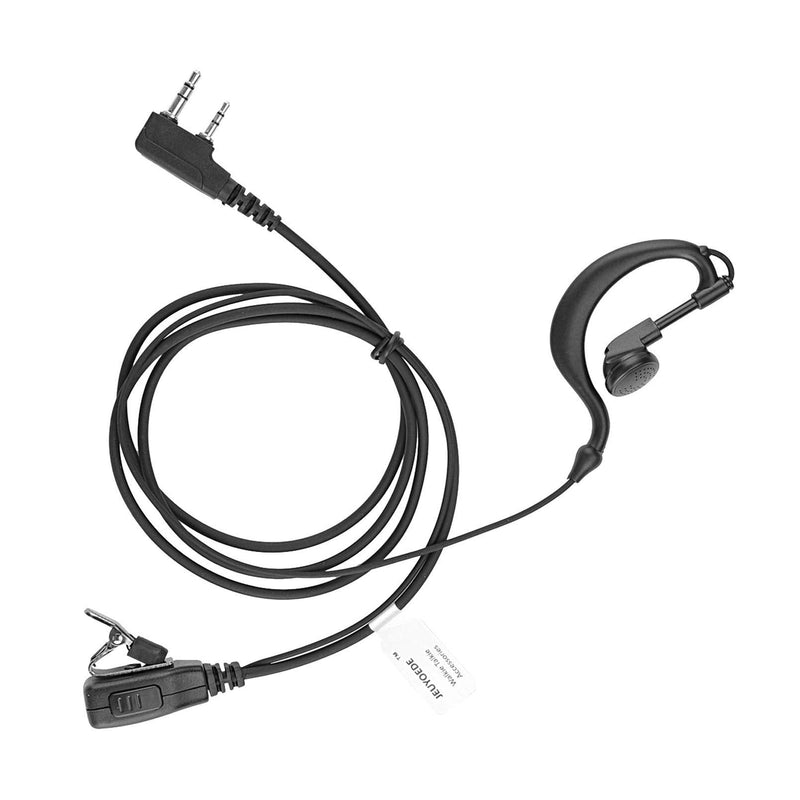 [Australia - AusPower] - Tk-3400u16p G Shape 2 Wire Earpiece Headset with Mic Compatible with 2 Pin Baofeng Walkie Talkie UV-82 UV5R - JEUYOEDE 
