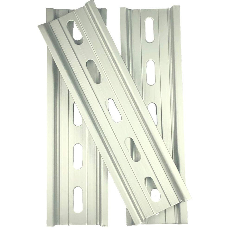 [Australia - AusPower] - ICI T&G 3 Pieces DIN Rail Slotted Aluminum RoHS 5" Inches Long 35mm Wide 7.5mm High 