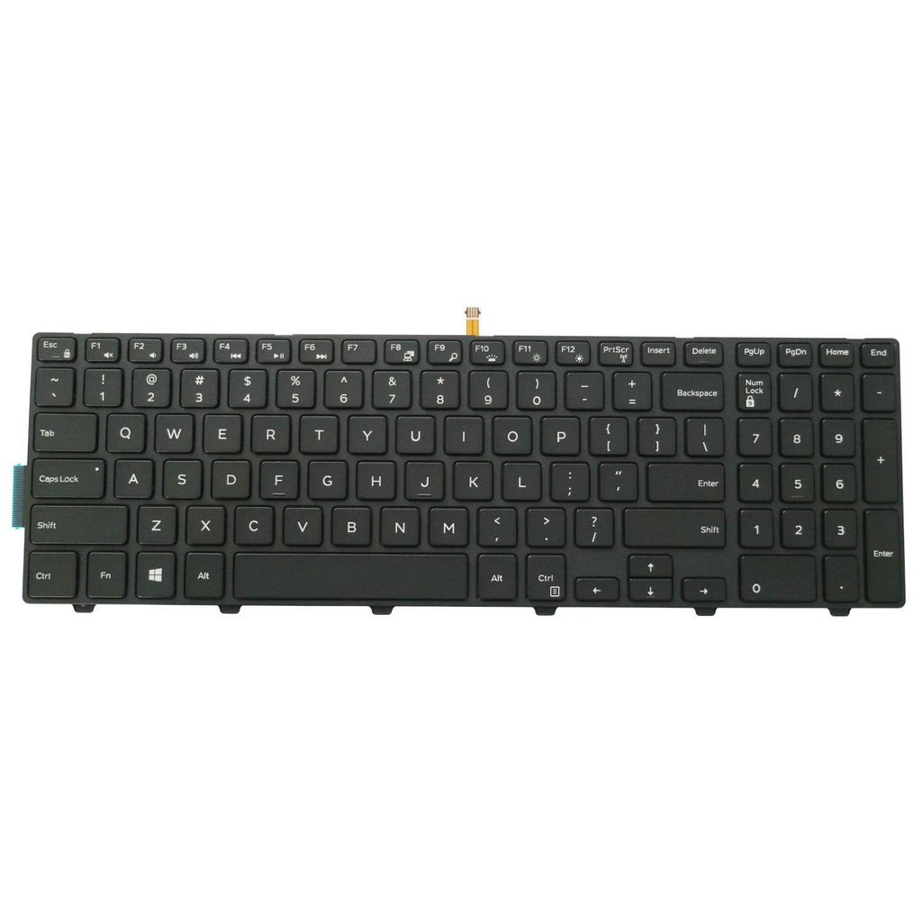 [Australia - AusPower] - AUTENS Replacement Keyboard for Dell Inspiron 15 5000 5542 5543 5545 5547 5548 5551 5552 5555 5557 5558 5559 5566 5576 5577 Laptop (White Backlight) White Backlight 