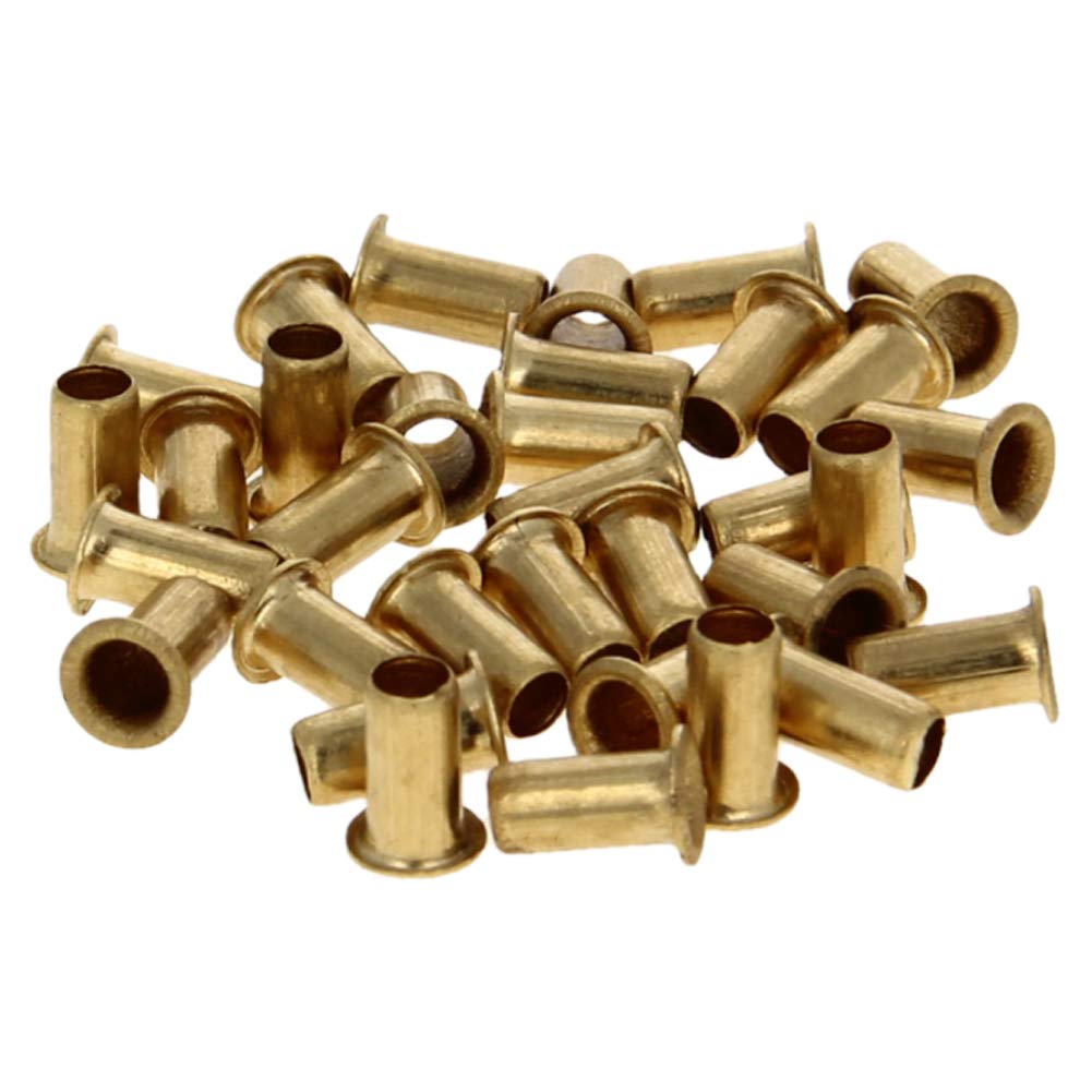 [Australia - AusPower] - MroMax 200PCS Hollow Rivet 0.31" x 0.16"(Length x Outer Diameter) Through Hole Copper Hollow Rivets Grommets Double-Sided Circuit Board PCB 