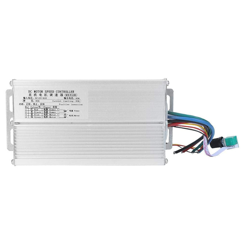 [Australia - AusPower] - Dc Brush CCW Cw Motor Speed Controller 12~60V Motor Speed Governor Regulator 80A Pwm Dc Motor Speed Controller Forward and Reverse Dc 