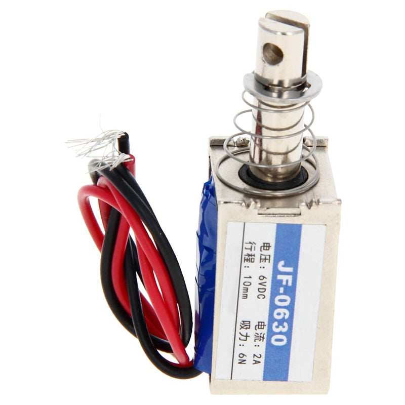 [Australia - AusPower] - Fielect DC 6V Pull Type Open Frame Solenoid Electromagnet Linear Motion,0.8A 4.8W JF-0630 1Pcs Models : JF-0630-6V 