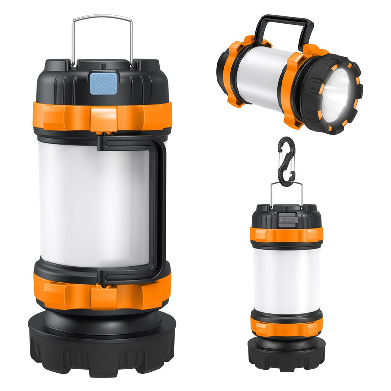 [Australia - AusPower] - Camping Lantern Rechargeable , Alpswolf Camping Flashlight 4000 Capacity Power Bank,6 Modes, IPX4 Waterproof, Led Lantern Camping, Hiking, Outdoor Recreations, USB Charging Cable Included 