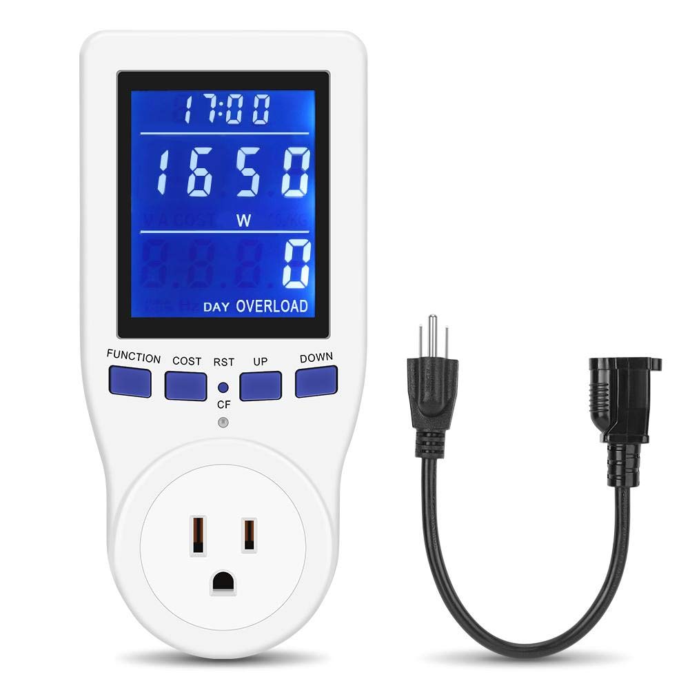 [Australia - AusPower] - Plug-in Kilowatt Electricity Usage Monitor Electrical Power Consumption Watt Meter Tester 