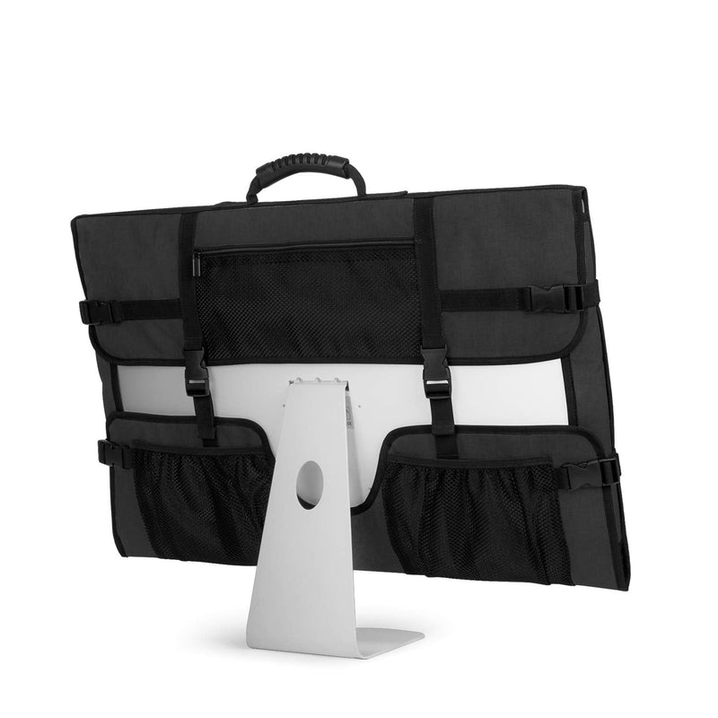 [Australia - AusPower] - CURMIO Travel Carrying Bag Compatible with Apple 21.5" iMac Desktop Computer, Protective Storage Case Monitor Dust Cover Compatible with 21.5" iMac Screen and Accessories, Black, Patent Design 