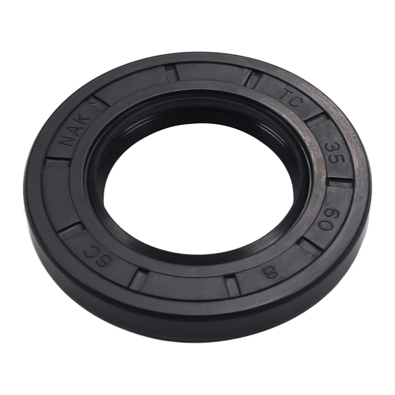 [Australia - AusPower] - Othmro 1Pcs Shaft Oil Seal,35x60x8mm Nitrile Rubber Cover Double Lip with Spring for Bearing Shaft,Black 35mmx60mmx8mm 