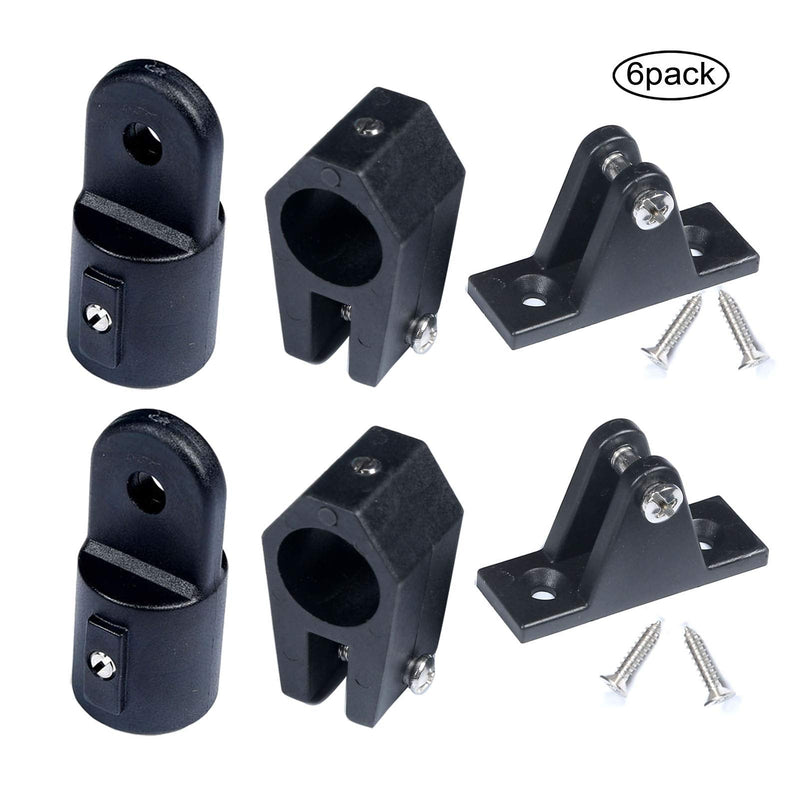 [Australia - AusPower] - MX Bimini Top Fitting Hardware Set Fit 7/8",Boat Jaw Slide,Cap Eye End,Deck Hinge(6pcs) 