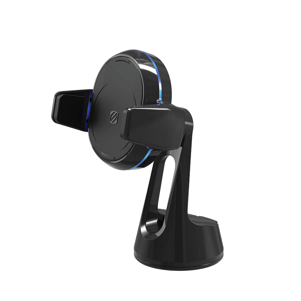 [Australia - AusPower] - Scosche MGQWD-XTET MagicGrip Suction Cup Wireless Charging Phone Mount for Car, Black 