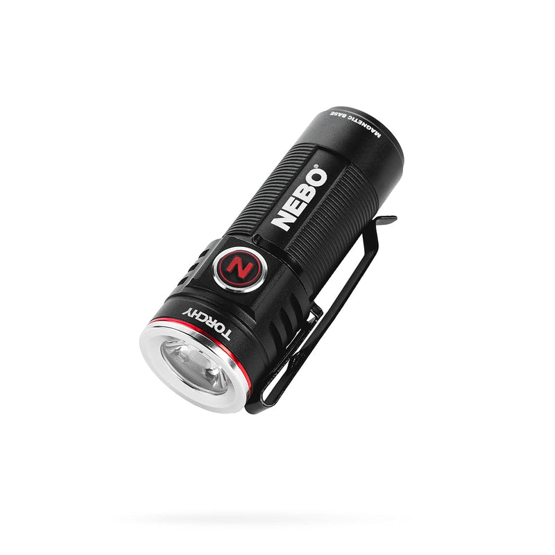 [Australia - AusPower] - NEBO 1000-Lumen Pocket Sized Flashlight: 4 Light Modes Plus Turbo Mode; Water and Impact Resistant; Power Memory Recall; Rechargeable Battery and MagDock Cable Included - 6878, Black 