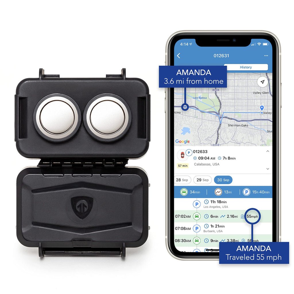 [Australia - AusPower] - BrickHouse Security Magnetic Weatherproof Protective Case for Spark Nano 7 /GL300 Slap and Track / Discreet Magnet to Car, Truck, Van, Business Assets 