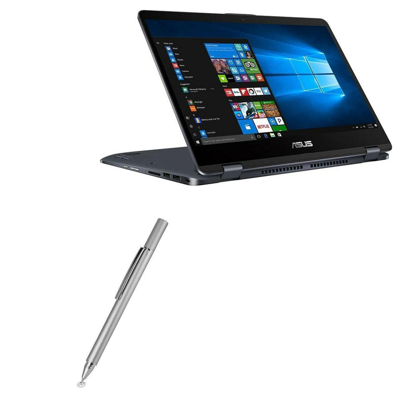 [Australia - AusPower] - Stylus Pen for ASUS VivoBook Flip 14 (Stylus Pen by BoxWave) - FineTouch Capacitive Stylus, Super Precise Stylus Pen for ASUS VivoBook Flip 14 - Metallic Silver 