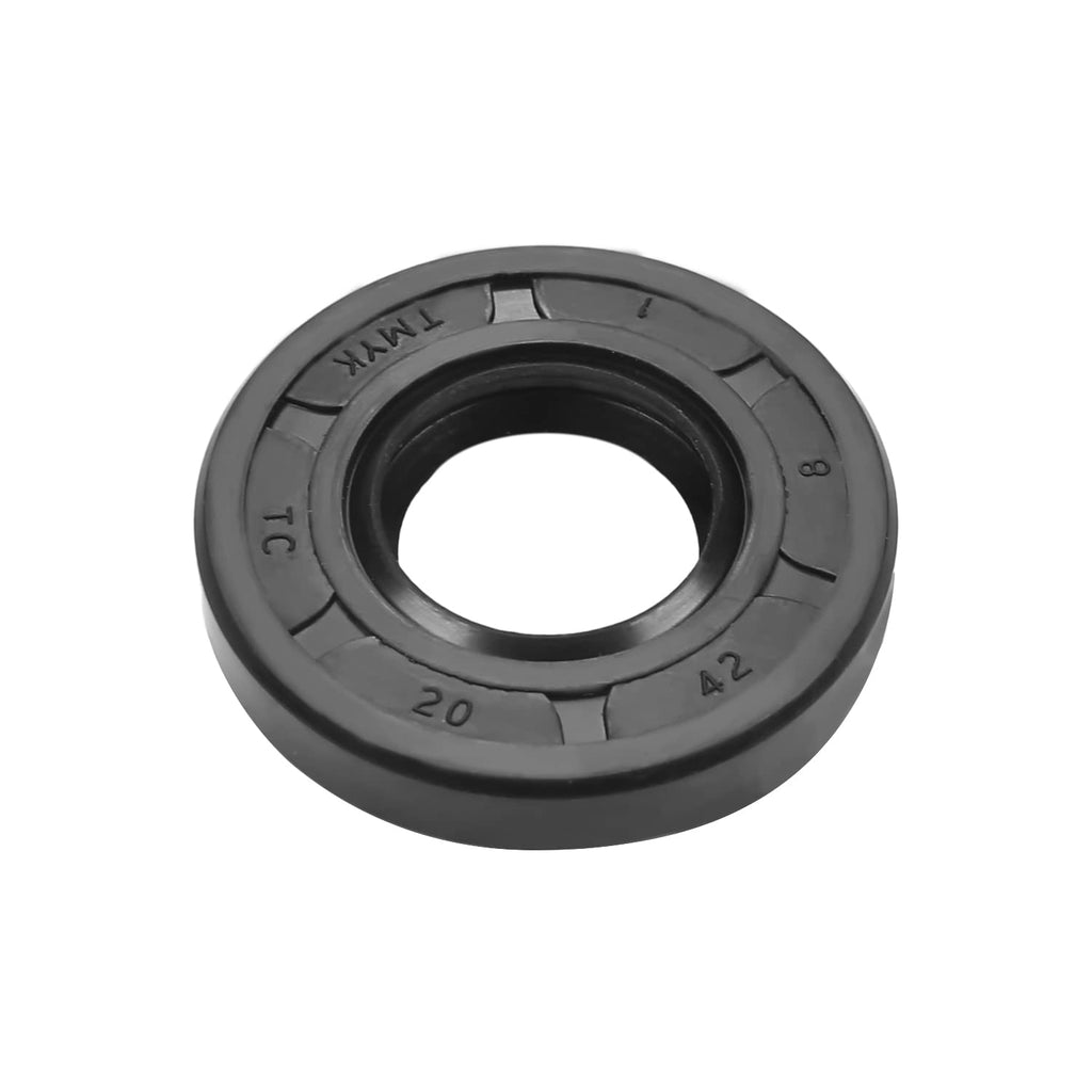 [Australia - AusPower] - Othmro Shaft Oil Seal,20x42x8mm Nitrile Rubber Cover Double Lip with Spring for Bearing Shaft,Black 1pcs 20mmx42mmx8mm 