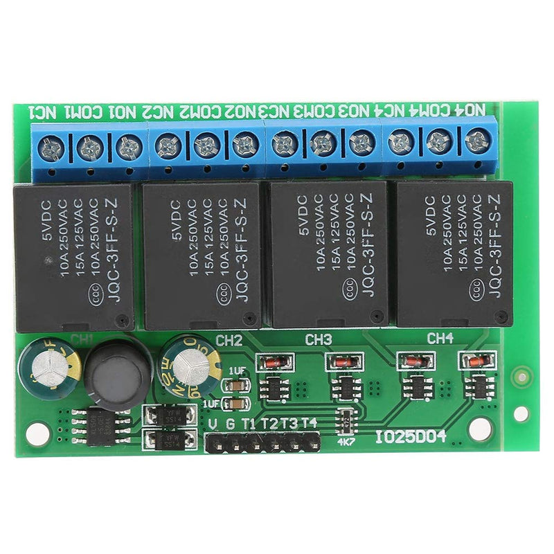 [Australia - AusPower] - Keyren Relay Module, 4 Channels Flip-Flop Low Pulse Trigger Self-Locking Relay Module 6-24VDC 