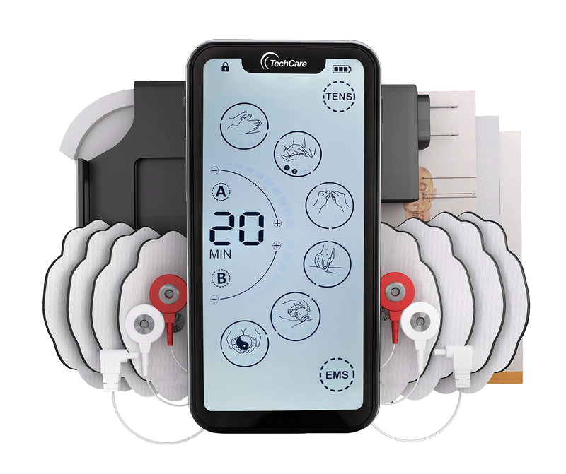 [Australia - AusPower] - Tens Unit Muscle Stimulator 24 Massage Mode Tens EMS Machine Device Touchscreen Massager Intensity Deep Tissue Shoulder Pain Relief Sciatica Tendonitis Plantar Fasciitis 