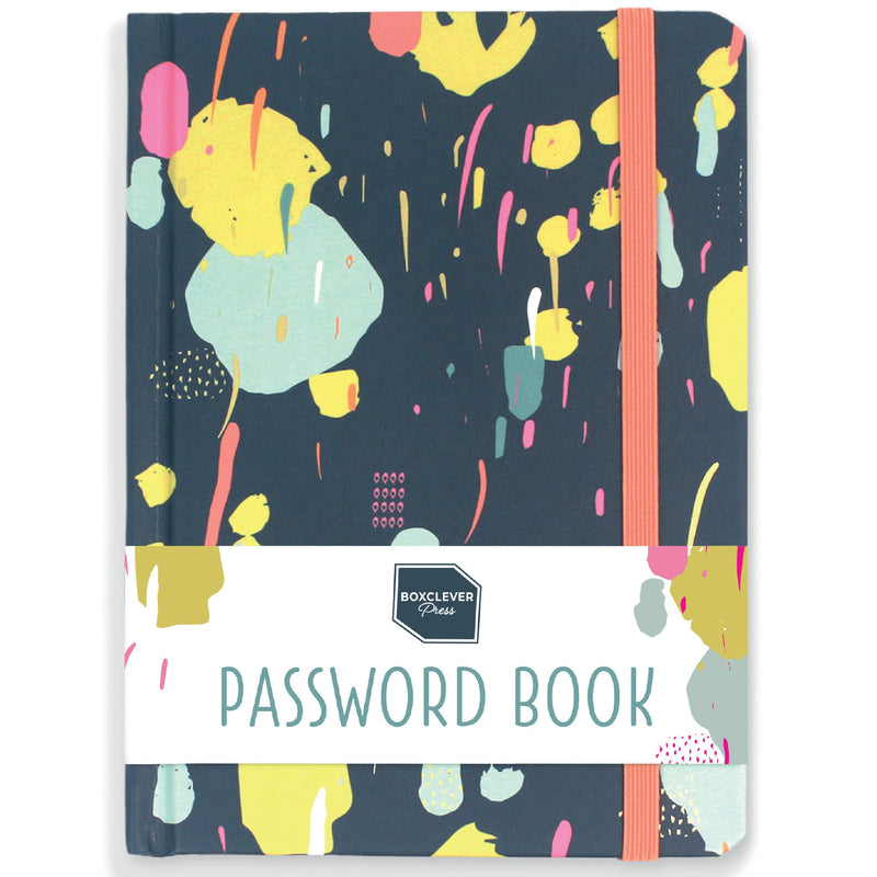 [Australia - AusPower] - Boxclever Press Password Book with Alphabetical Tabs. Never Forget a Password Again! Password Keeper for all your Internet Details. Untitled Password Notebook for Home or Office - 6 x 4.5'' (Multi) Multi 