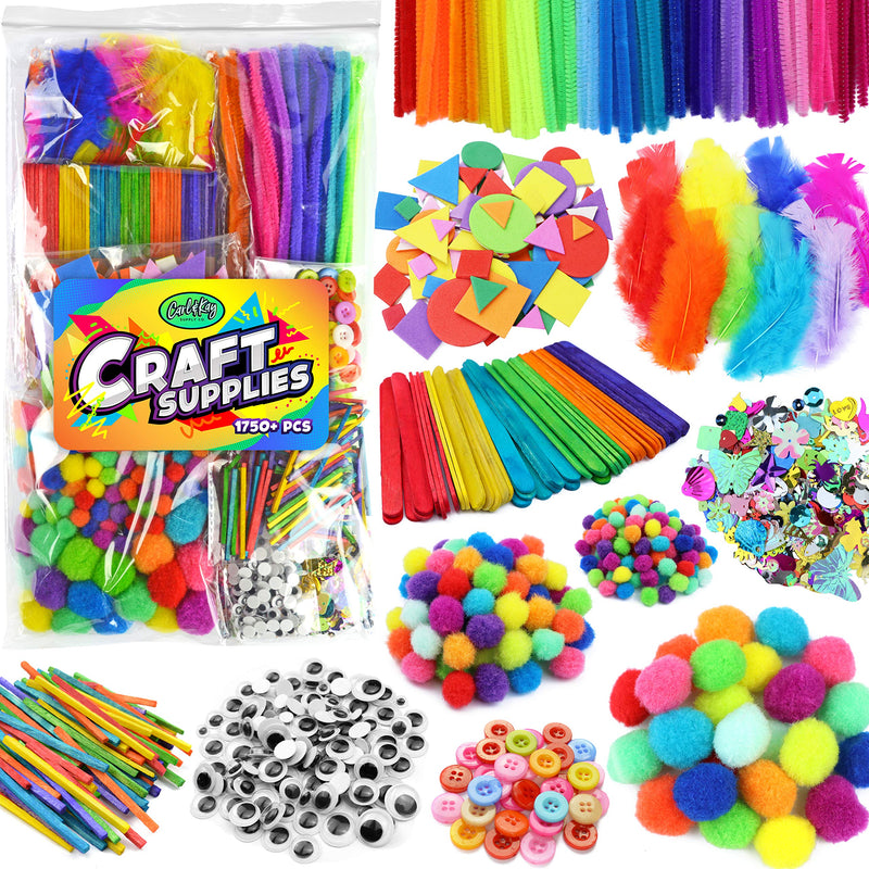 [Australia - AusPower] - Arts & Crafts Supplies for Kids Crafts - Kids Craft Supplies & Materials - Kids Art Supplies for Kids - Arts and Crafts Kit for Kids Craft Kits - Toddler Crafts for Kids Craft Set - Carl & Kay 
