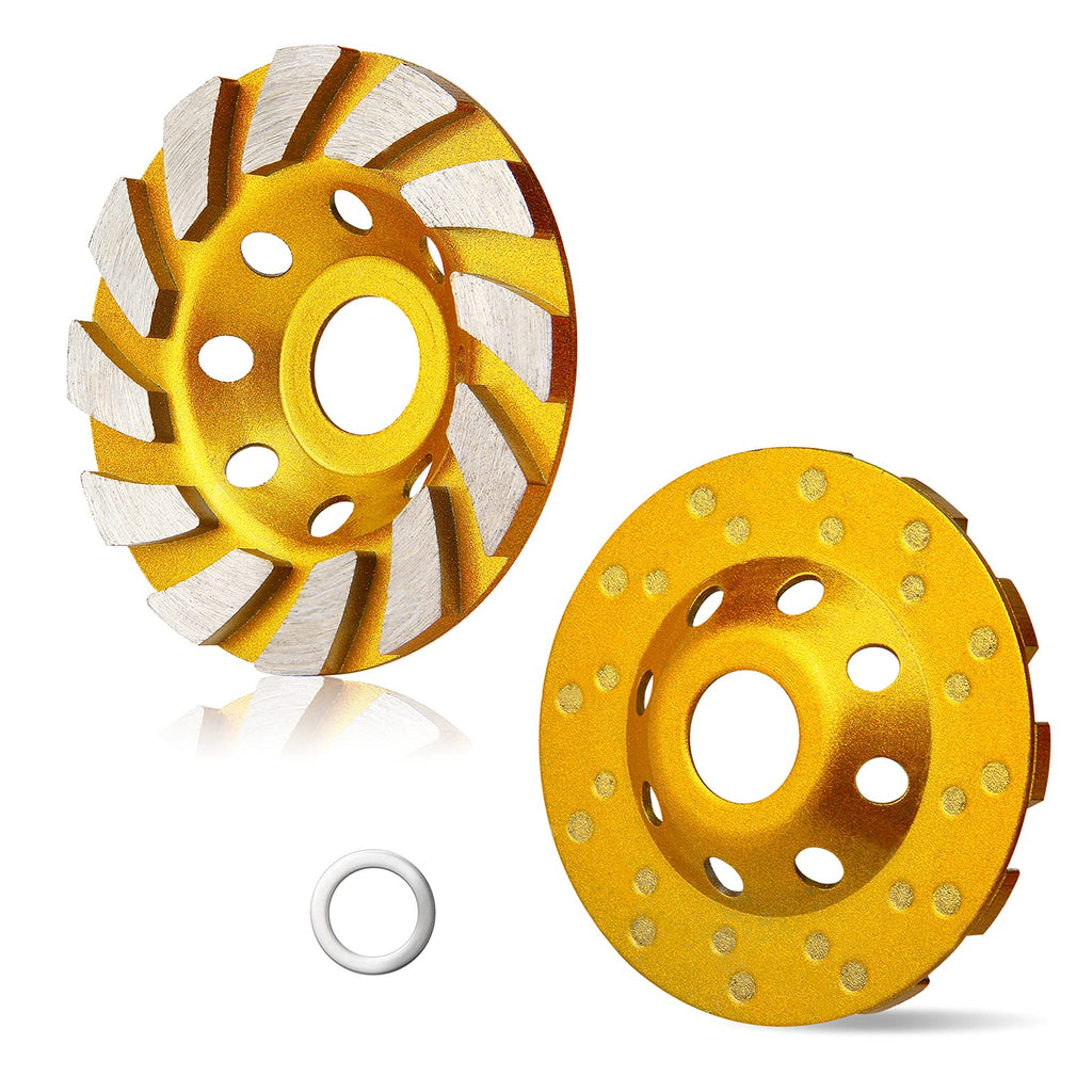 [Australia - AusPower] - 4 Inch Concrete Turbo Diamond Grinding Cup Wheel 12 Segs Heavy Duty Angle Grinder Wheels for Angle Grinder 